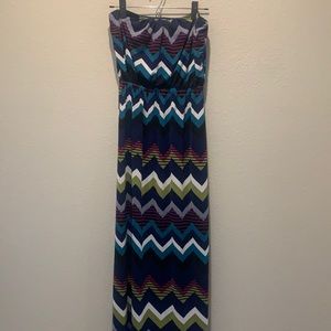 Long strapless Maxi Dress size small